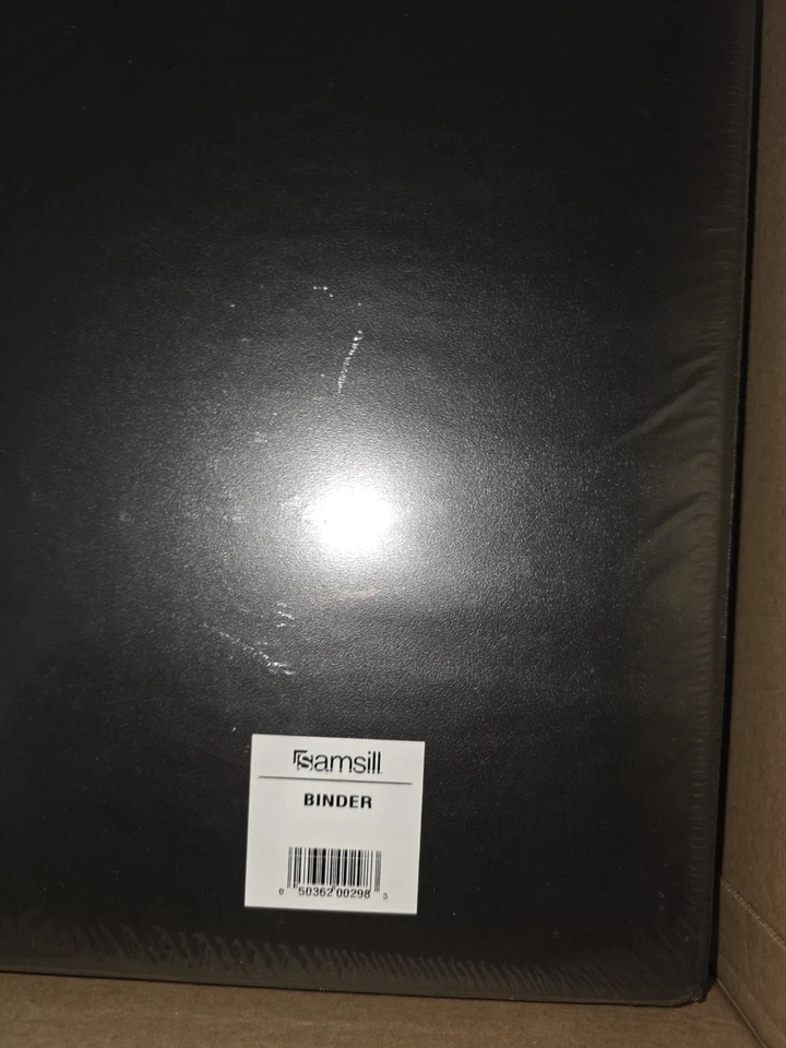 Samsill Black Binder  3" Set Of 4 NEW SEALED - Image 1 of 3