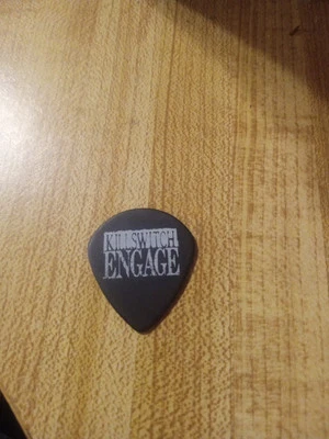 Killswitch Engage Joel Stroetzel Dyzml Black Guitar Pick From Live Concert  - Image 1 of 4