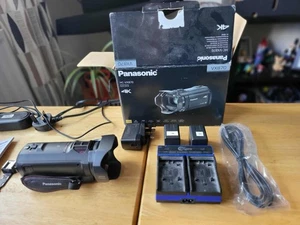 Panasonic 4K Camcorder HC VX-870, lens shield, batteries,charger, mains psu, Box - Picture 1 of 11