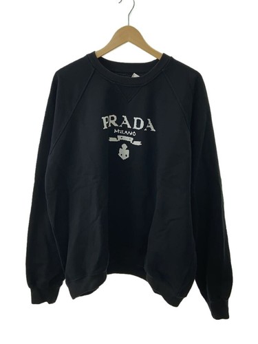 Felpa PRADA XL cotone BLK UJL190 S202 1YB