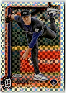 2025 Topps Chrome MLB No. 258 Tarik Skubal Checkerboard Refractor - Bild 1 von 2