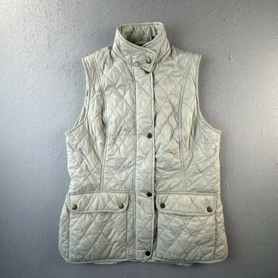 Barbour Chaleco Chaqueta Mujer 14 Gris Otterburn Chaleco Acolchado Oliva Ligero Foto 1 de 4