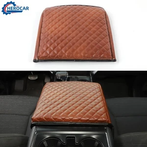 Central Console Armrest Cover Protective Pad Cushion For Ford F150 2021-25 Brown - Bild 1 von 13