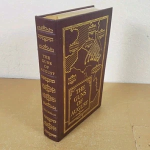 The Guns of August 1987 Easton Tuchman Military History WWI Leather NM - Picture 1 of 10