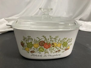 Corning Ware A-3-B Spice of Life Piatto Casseruola 3 Quart con Coperchio Pyrex A-9-C - Foto 1 di 8