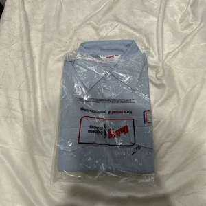 New Vtg Unitog Roadway 1970 Short Sleeve Work Shirt Mens Sz 15-15 1/2 Reg - Picture 1 of 9