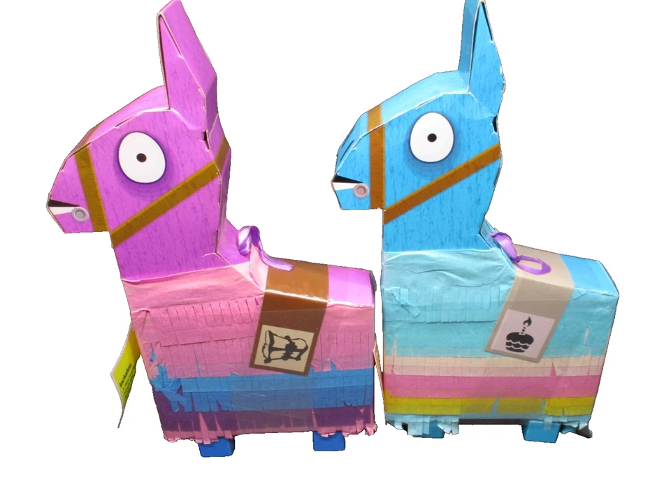 Fortnite Birthday Llama Loot & Drama Lama Piñata,  w/ 23 Items in EACH, NEW - Image 1 of 4
