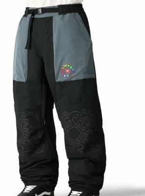 686 Keith Haring Ghost Pant (S) Keith Haring Denim Colorblock M4WN230-KHDN - Image 1 of 2