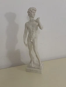 MICHELANGELO DAVID NUDE STATUE SCULPTURE FIGURINE ART ITALY RENAISSANCE 30cm+ - Picture 1 of 8