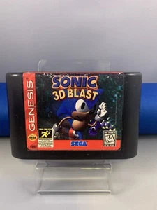 Sonic 3D Blast (Sega Genesis, 1996) Authentic Cartridge Tested & Working - Picture 1 of 4