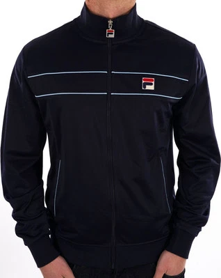 Fila Vintage Tris Track Top Navy - Image 1 of 3