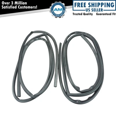 Door Weatherstrip Pair Set of 2 NEW for 67-72 Chevy GMC Trucks - Image 1 of 4