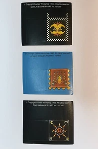 Warhammer Goblins Banner Flag Sticker Standard Bit Genuine GW 90s Rare - Picture 1 of 7