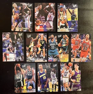 1994-95 NBA FLEER ULTRA DOUBLE TROUBLE complete 10 Card Set Pippen Ewing Miller - Picture 1 of 2