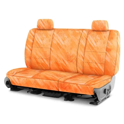 For GMC Sierra 1500 HD 03-06 Seat Cover Realtree Fishing 2nd Row Camo Orange - Imagem 1 de 4