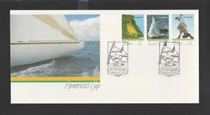 1986 America's Cup FDC, Yacht pmk - Picture 1 of 2