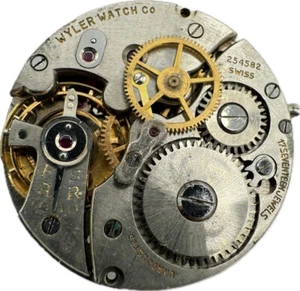 Vintage 23.5mm Wyler Sweep Second 17 Jewel Mechanical Men's Wristwatch Movement - Picture 1 of 3