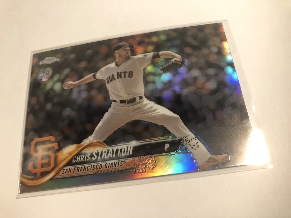 2018 Topps Chrome Update Refractor Parallel Chris Stratton Giants RC HMT5 /250 - Image 1 of 1