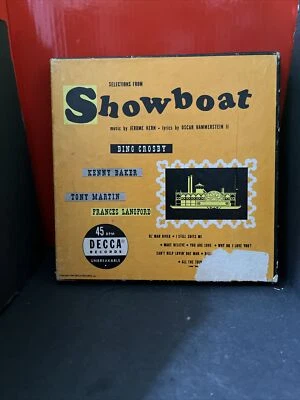 SHOW BOAT – 45 RPM 4 LP’s BOXED SET DECCA Album 619 BING CROSBY - Image 1 of 4