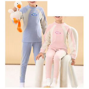 Kids Girls Boys Nightwear Comfortable Underwear Set #100-180 Loungewear Warm