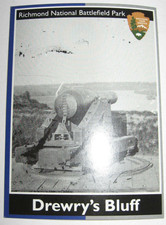 NPS National Park Service Trading Cards Richmond Battlefield Drewry's Bluff