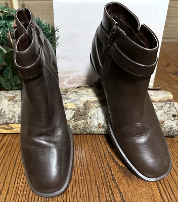 Hunter’s Run Marrón Oscuro 'Gothal' Pistola de Tobillo Bota Honda Talla 8M Cuero Superior Foto 1 de 4