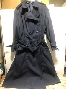 Defence Logistics Agency Garrison Collection Women's Trench Coat Size 16R Blue - Picture 1 of 12