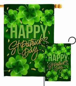 St. Patty Cover Garden Flag Springtime St Patrick Decorative Gift Yard Banner - Picture 1 of 19
