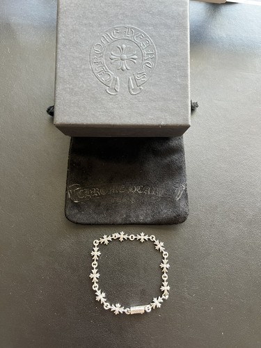 CHROME HEARTS Autentico Cuori Cromati Piccolo E Diamante 11 Maglia 22 Diamanti