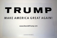 Donald Trump For President Make America Great Again 2016 Campaign Sign Poster A