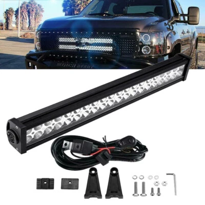 Barra de luz de trabajo LED de 22 pulgadas punto de inundación conducción para camioneta Ford F150 F250 F350 24  Foto 1 de 4