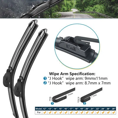 21" 21" Fit For JEEP GRAND CHEROKEE SUV 1999-2010 Car Front Wiper Blades 2Pcs Foto 1 de 4
