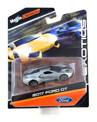 ЛИТАЯ МОДЕЛЬ АВТОМОБИЛЯ 2017 FORD GT SILVER 1:64 EXOTICS ОТ MAISTO DESIGN 15494-16GT-2D1 - Изображение 1 из 4