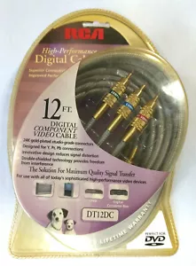NEW RCA High Performance 12 Foot Digital Component Video Cable, - Model DT12DC - Picture 1 of 5