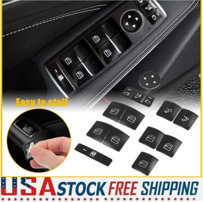 Kit de reparación de botones pegatina interruptor ventana para Mercedes-Benz AMG GLE43 2017-2018 EE. UU. Foto 1 de 4