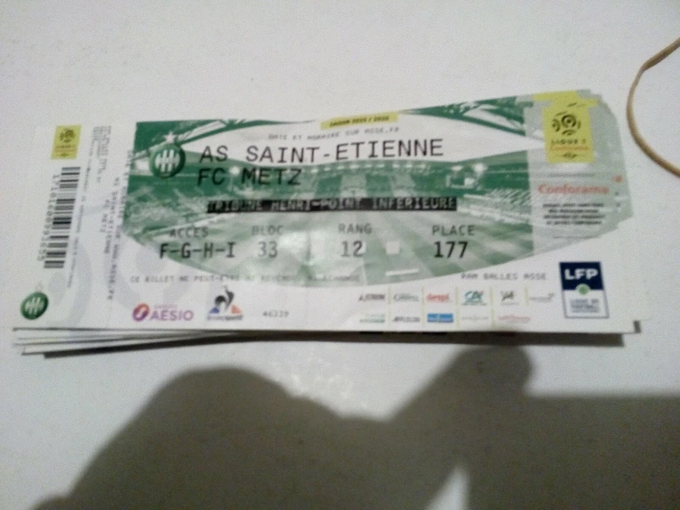  PLACE DU  MATCH- ST-ETIENNE A.S.S.E  FC METZ du 25/09/19   0 è 1 - Photo 1/1