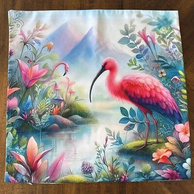 Capa de travesseiro Shell Case Coastal Beach Flamingo SEM INSERÇÃO DE TRAVESSEIRO - SOMENTE CONCHA - Imagem 1 de 2