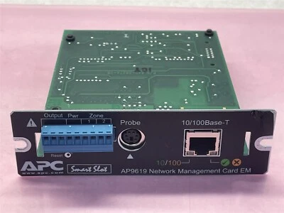 APC AP9619 NETWORK MANAGEMENT CARD 10/100 BASE-T - Image 1 of 4