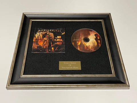 🎶💿SIGNED/AUTOGRAPHED MEGADETH - THE SICK THE DYING AND THE DEAD! FRAMED CD🎶💿 Cover