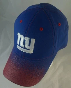 New York Giants Hat - NFL - NY Blue + Red USA Adjustable Hook and Loop - Picture 1 of 5