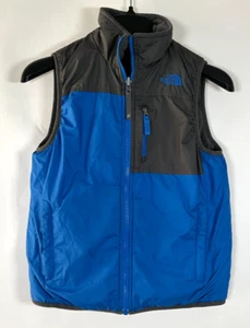 North Face Reversible Vest Boys Medium 10-12 Fleece Lined Gorpcore Camping - Picture 1 of 12