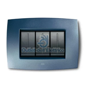 ABB ELOS PLACCA SMART TECNOPOLIMERO 3M BLU MEDITERRANEO 2CSE0331SMP