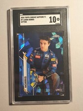 Lando Norris 2020 Topps Chrome Sapphire F1 Image Variation #7 Rookie Card SGC 10