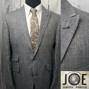 Abboud Men's 42r Casual Blazer Unstructured Sport Coat Ticket Pocket 100% Linen - Picture 1 of 19