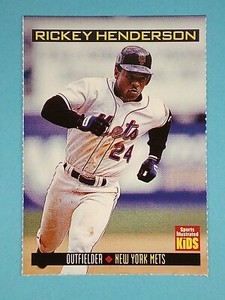 1999 Sports Illustrated For Kids Rickey Henderson New York Mets #813 ⚾