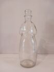 Vintage Clear Glass Carrie Nation Bottle