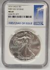 2016 $1 AMERICAN SILVER EAGLE NGC MS69 FIRST DAY OF ISSUE FDI 1ST LABEL Rm227