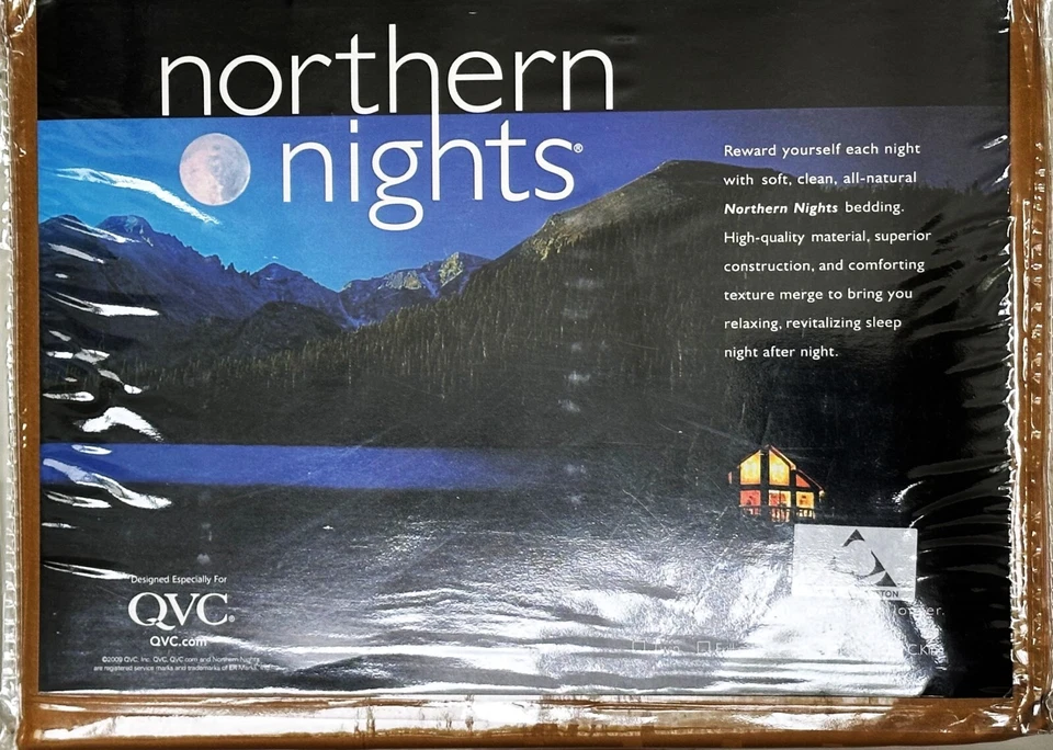 NORTHERN NIGHTS by QVC, king, 100% Egyptian Cotton, new, Caramel Brown - Image 1 of 3