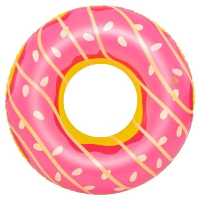 JILONG Schwimmring Big Pink Donut XXL Sitzreifen Poolsessel Schwimmsitz Ø 110 x 30 cm