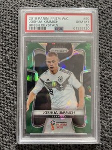 2018  Prizm World Cup Joshua Kimmich GREEN CRYSTAL /25 PSA10  POP 1